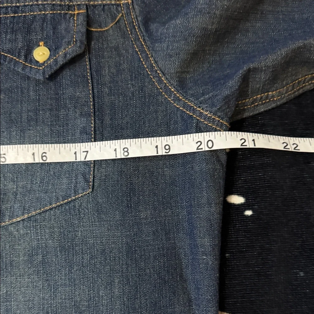 Third Army Men's Denim Shirt Long Sleeve - Picture 8 of 13